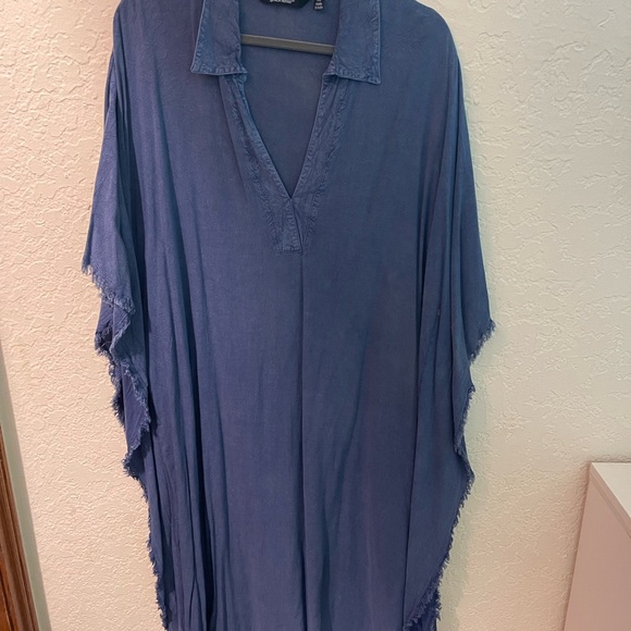 Blue Kaftan Dress - Picture 1 of 3